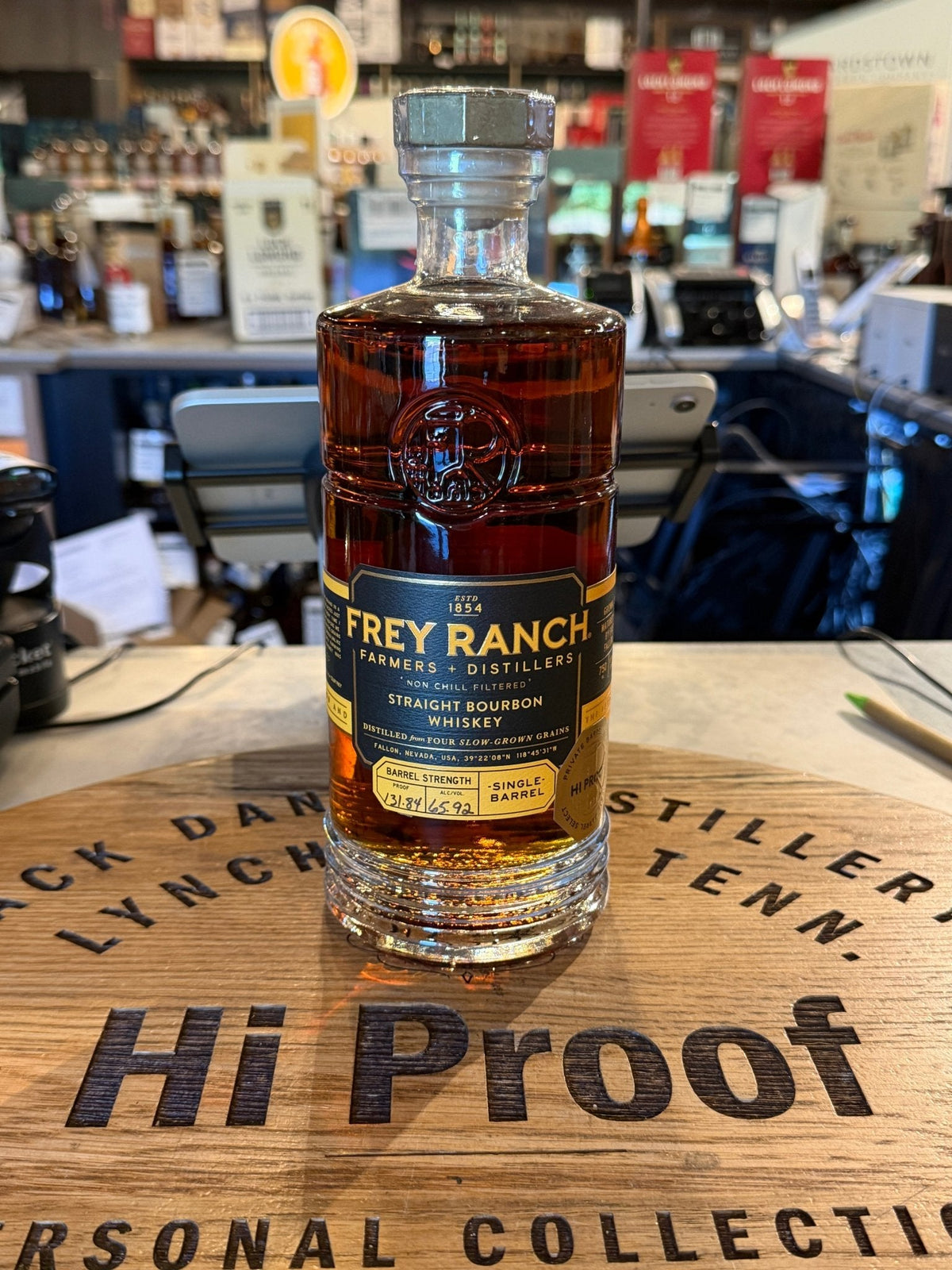 Frey Ranch Single Barrel (3088) Hi Proof Pick 131.84 proof Bourbon Whiskey 750ML - Hi Proof - Frey Ranch