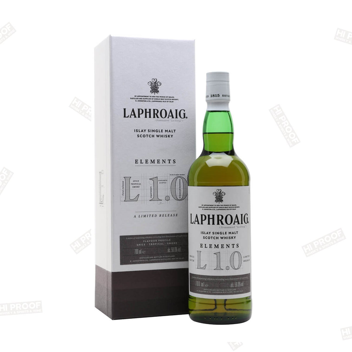 LAPHROAIG ELEMENTS L 1.0 SMALL BATCH ISLAY SINGLE MALT - Hi Proof - Laphroaig